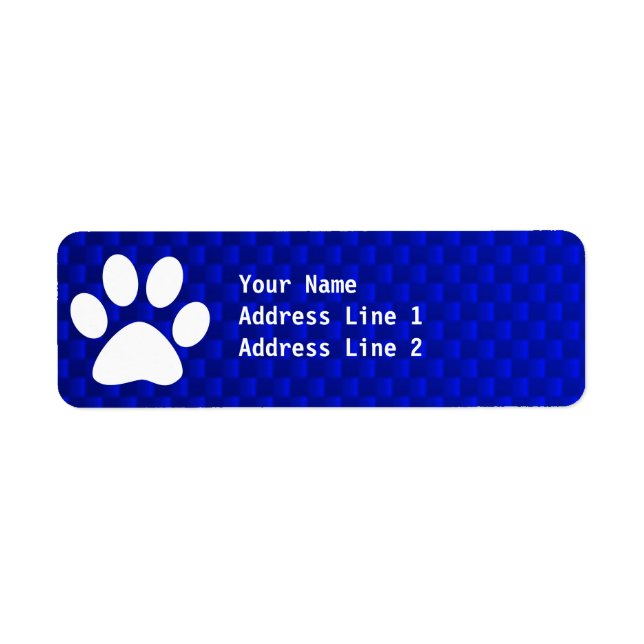 Blue Paw Print (Front)