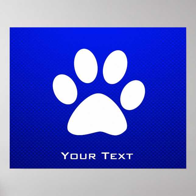 Blue Paw Print (Front)