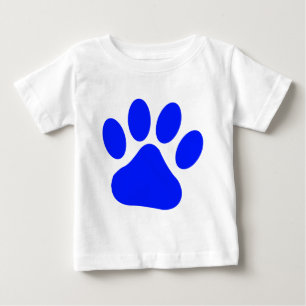 Blue Pawprint Baby T-Shirt