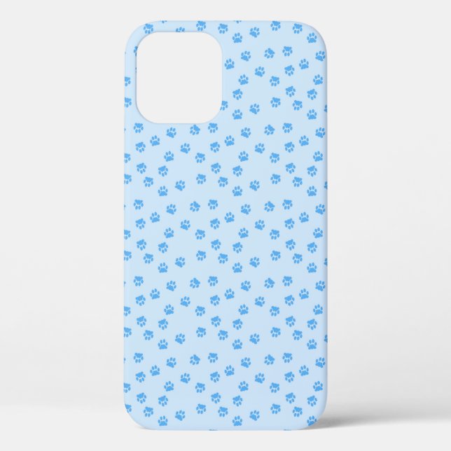 Blue pawprint I-phone 5 case (Back)