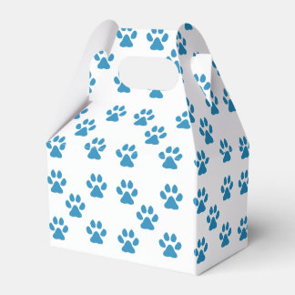 Blue Pawprints  Favour Box