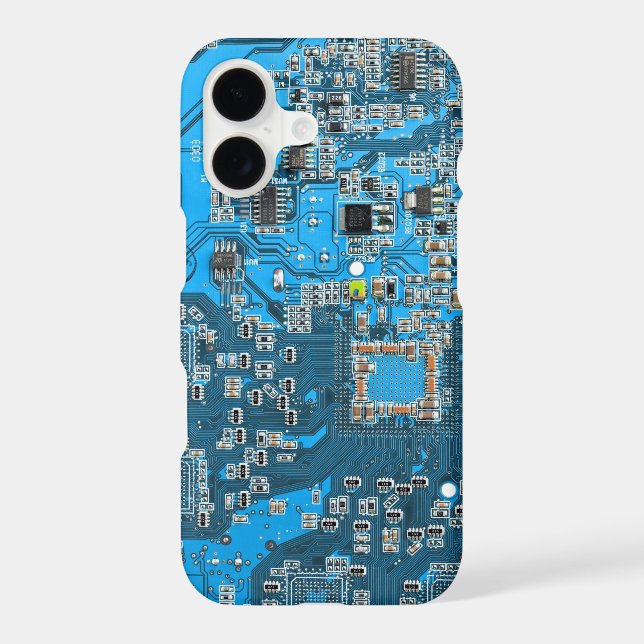 Blue PCB Circuit Board Design for IT Pros Case-Mat (Back)