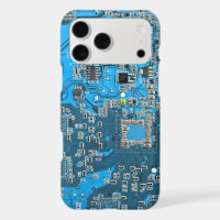 Blue PCB Circuit Board Design for IT Pros Case-Mat