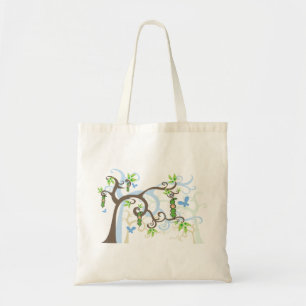 Blue Pea In A Pod Garden Boy Baby Shower Tote Bag