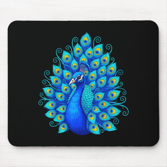 Blue Pea  Mouse Pad (Front)