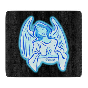 Blue Peace Angel Cutting Board