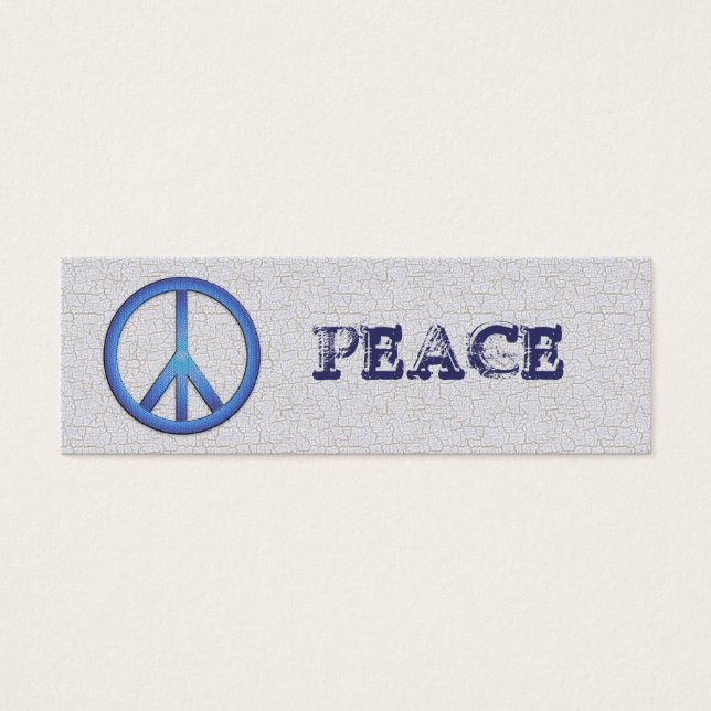 Blue Peace Bookmarks (Front)