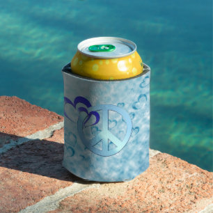 Blue Peace Can Cooler