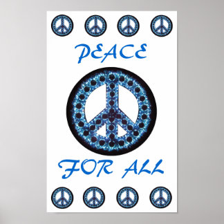 blue peace for all poster