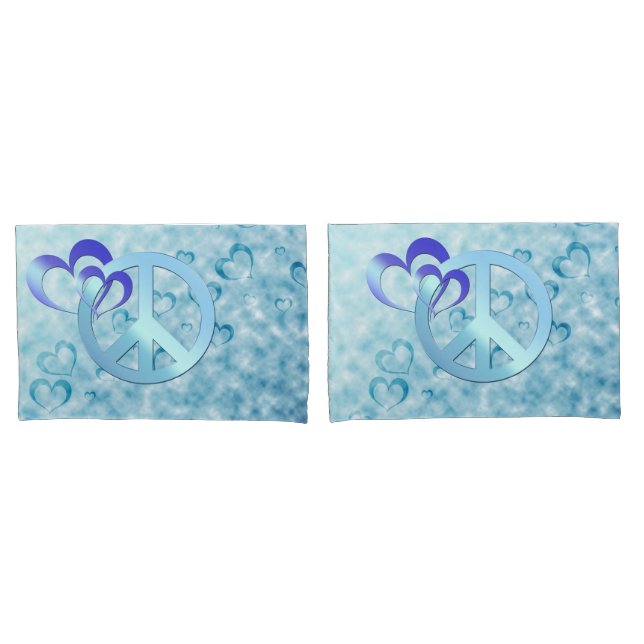 Blue Peace Pillowcase (Front-Set)