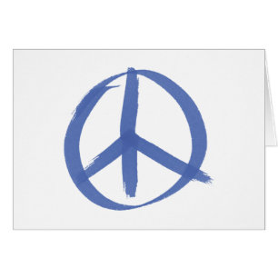 Blue Peace Sign