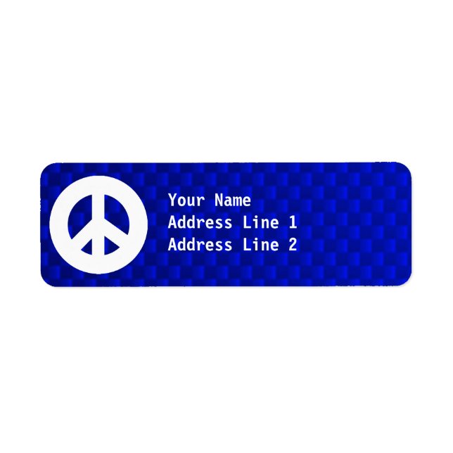 Blue Peace Sign (Front)