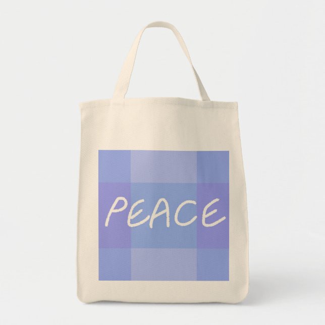 Blue Peace Tote Bag (Front)