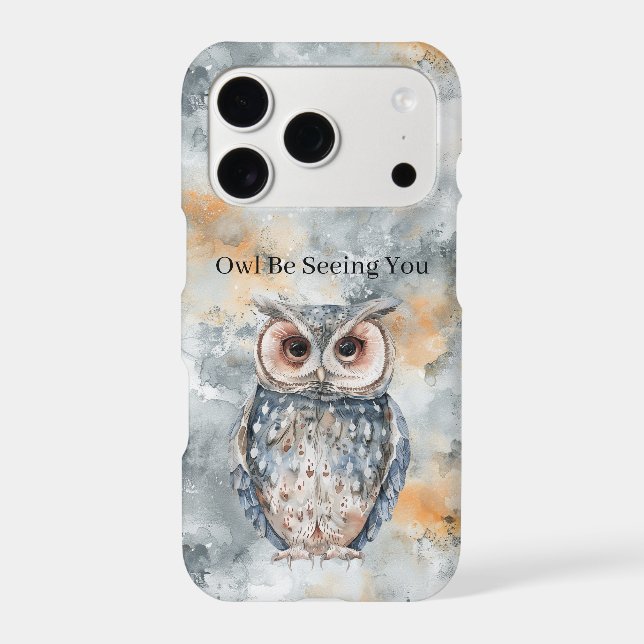Blue Peach Owl Be Seeing You (Back)