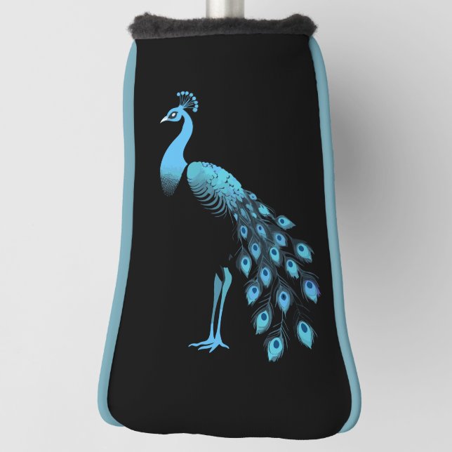 Blue Peacock Golf Head Cover (Rotate 90)
