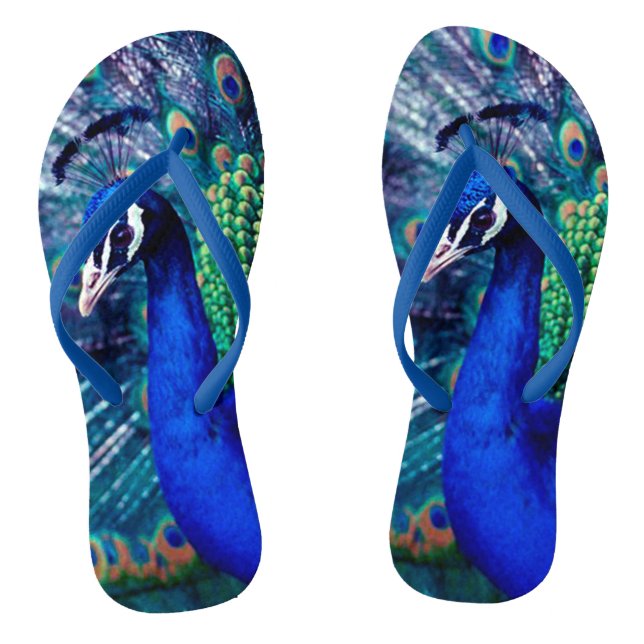 Blue Peacock Jandals (Footbed)