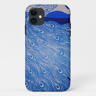 Blue Peacock Mosaic Case-Mate iPhone Case