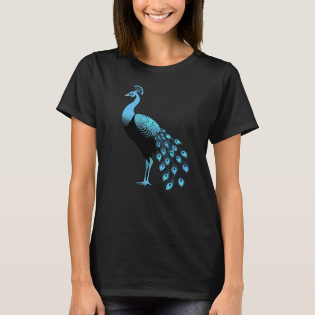 Blue Peacock T-Shirt (Front)