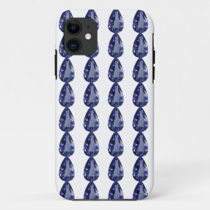Blue Pear Pattern Case-Mate iPhone Case