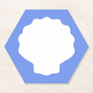 Blue Pearl Paper Coaster