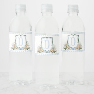 Blue Pelican Baby Shower Water Bottle Labels