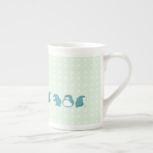 Blue Penguin   Bone China Mug