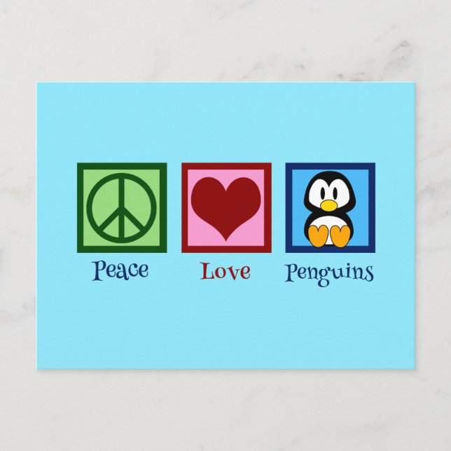 Blue Penguin Postcard (Front)