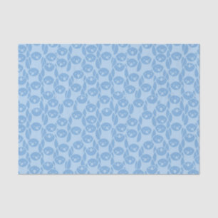 Blue penguins pattern background tissue paper