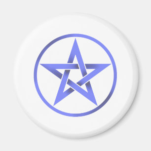 Blue Pentagram Pentacle Magnet