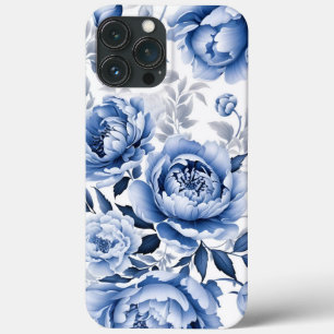 Blue Peonies  iPhone 13 Pro Max Case