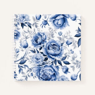 Blue Peonies Notebook