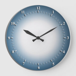 Blue Perimeter Wall Clock