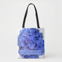Blue periwinkle elegant floral hydrangeas