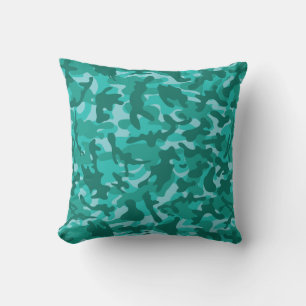 Blue Persian Camouflage  Cushion