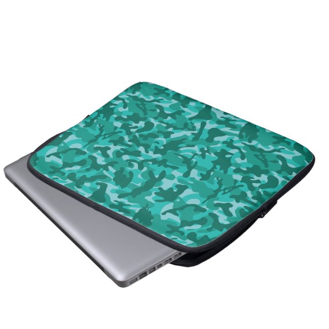 Blue Persian Camouflage Laptop Sleeve (Front Bottom)