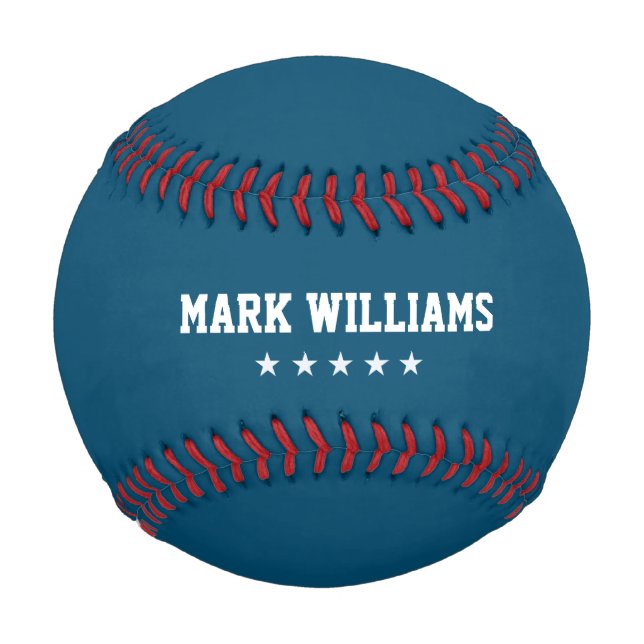 Blue Personalised Baseball (Back)