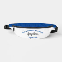 Blue Personalised Choir Singer Music Notes