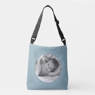Blue Personalised Crossbody Bag