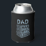 Blue Personalised Name The Man The Myth The Legend Can Cooler<br><div class="desc">Personalised your own name,  "the Man the Myth the Legend" typography design in black and blue,  great custom gift for men,  dad,  grandpa,  husband,  boyfriend on father's day,  birthday,  anniversary,  and any special day.</div>