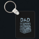 Blue Personalised Name The Man The Myth The Legend Key Ring<br><div class="desc">Personalised your own name,  "the Man the Myth the Legend" typography design in black and blue,  great custom gift for men,  dad,  grandpa,  husband,  boyfriend on father's day,  birthday,  anniversary,  and any special day.</div>