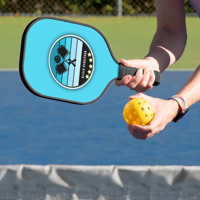 Blue Personalised Pickleball Paddle (Insitu)