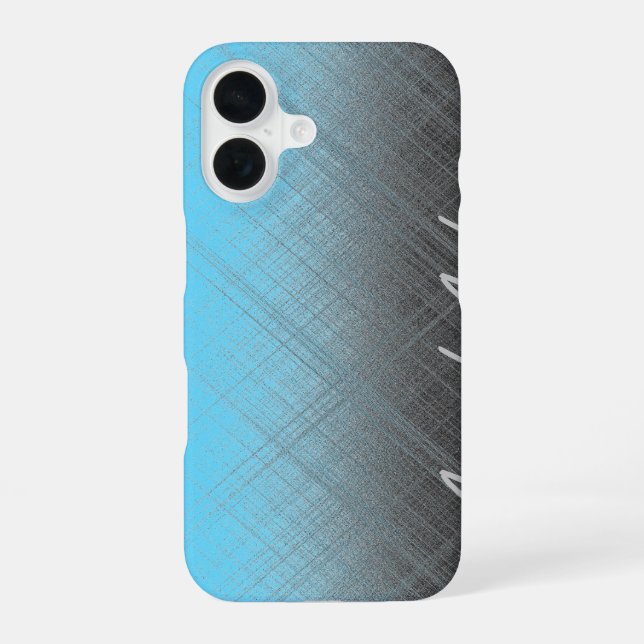 BLUE - Personalizable iPhone 16 Case (Back)