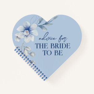 Blue Personalized Advice for the Bride Keepsake Notebook