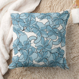 Blue Petal Harmony cushion cover