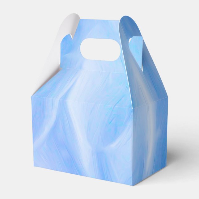 Blue Petals Gable Favour Box (Front Side)