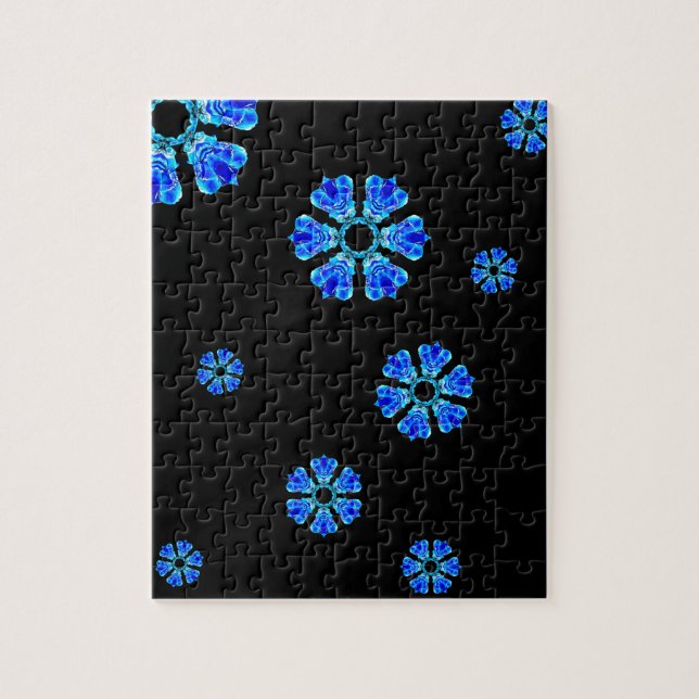 Blue Petals Jigsaw Puzzle (Vertical)