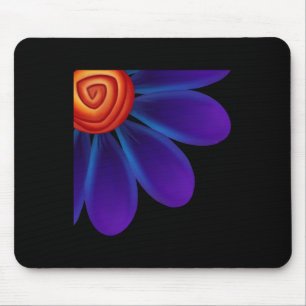 Blue Petals Update Sticker Mouse Pad