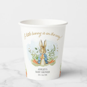 Blue Peter Rabbit Baby Shower  Paper Cups