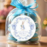 Blue Peter Rabbit Boy Baby Shower Thank You