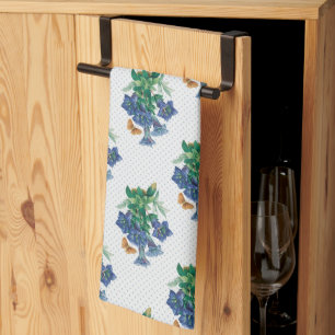 Blue Petunia Tea Towel